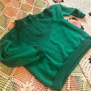Emerald Green Women's Sweater. Vintage footlocker.